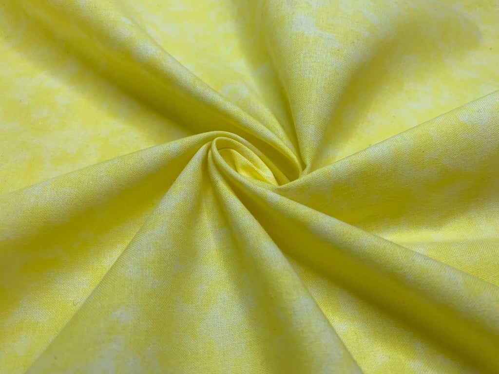 Tonal Lemon Yellow - Cloud 9 Cotton Fabric