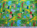 Kid's Drawing Jungle - Kokka Japan Cotton Oxford Fabric