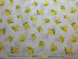 Yellow Floral Bunches - Yoihana - Cosmo Cotton Broadcloth Fabric