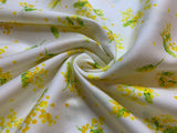 Yellow Floral Bunches - Yoihana - Cosmo Cotton Broadcloth Fabric