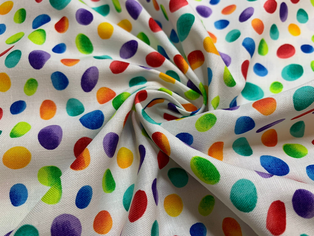 Rainbow Jelly Beans Cotton Fabric Vintage 90's OOP Timeless Treasures