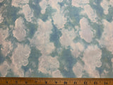Blue Sky with Clouds Cotton Fabric Vintage 90's OOP Hi-Fashion