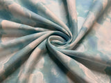 Blue Sky with Clouds Cotton Fabric Vintage 90's OOP Hi-Fashion