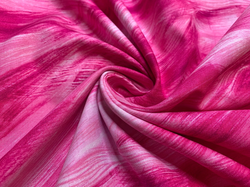 Fuchsia Pink Brush Stroke Blender Cotton Fabric Vintage 90's OOP RJR