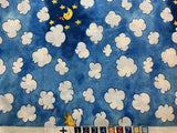 Sweet Dreams Night Sky Cotton Fabric Vintage 90's OOP P&B