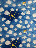 Sweet Dreams Night Sky Cotton Fabric Vintage 90's OOP P&B