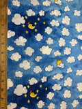 Sweet Dreams Night Sky Cotton Fabric Vintage 90's OOP P&B