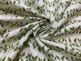 Leaves on Vines  - Reaf Land - Cosmo Japan Cotton Shirting Fabric