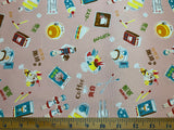 Hokkori Japan Café Food - Kokka Japan Cotton Oxford Fabric