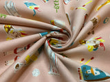 Hokkori Japan Café Food - Kokka Japan Cotton Oxford Fabric