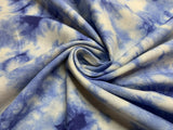 Blue Tie Dye - Kokka Japan Cotton Poplin Fabric