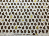 Hedgehogs Porcupines - Fantasy Land - Cosmo Japan Cotton Shirting Fabric