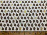 Hedgehogs Porcupines - Fantasy Land - Cosmo Japan Cotton Shirting Fabric