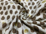 Hedgehogs Porcupines - Fantasy Land - Cosmo Japan Cotton Shirting Fabric