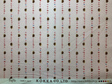 Chibi Pri Hedgehog Pink - Kokka Japan Cotton Oxford Fabric