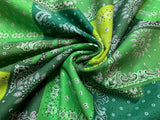 Green Bandana - Kokka Japan Cotton Sheeting Fabric