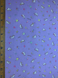 Unicorns & Rainbows on Purple Petite Design - Kokka Japan Cotton Sheeting Fabric