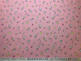 Unicorns & Rainbows on Pink Petite Design - Kokka Japan Cotton Sheeting Fabric