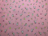 Unicorns & Rainbows on Pink Petite Design - Kokka Japan Cotton Sheeting Fabric
