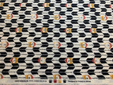 Bandanna Chevron Shiba Inu Dogs - Fuku Fuku- Cosmo Japan Cotton Dobby Fabric