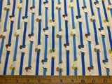 Hide-and-Seek Dachshund Dogs - Kokka Japan Cotton Double Gauze Fabric