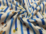 Hide-and-Seek Dachshund Dogs - Kokka Japan Cotton Double Gauze Fabric