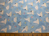 Polar Bears Cool Animals - Kokka Japan Cotton Double Gauze Fabric