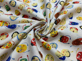 Yaoyorozu Asian Inspired Masks - Cosmo Japan Cotton Sheeting Fabric