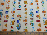 Shiba Inu Dogs - Beer & Hot Spring - Cosmo Japan Cotton Sheeting Fabric