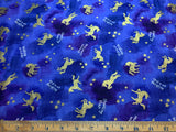 Shooting Star Unicorns - Pastel Pop - Kokka Japan Cotton Double Gauze Fabric