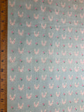 Bunnies on Blue - Creator's Room Japan Cotton Double Gauze Fabric