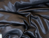 Black - Silk and Cotton Blend SATIN Fabric - 45" wide