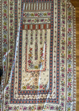 Johnny Was Boho Floral Bandana Print - 100% Silk Habotai Fabric 45"x45" panel