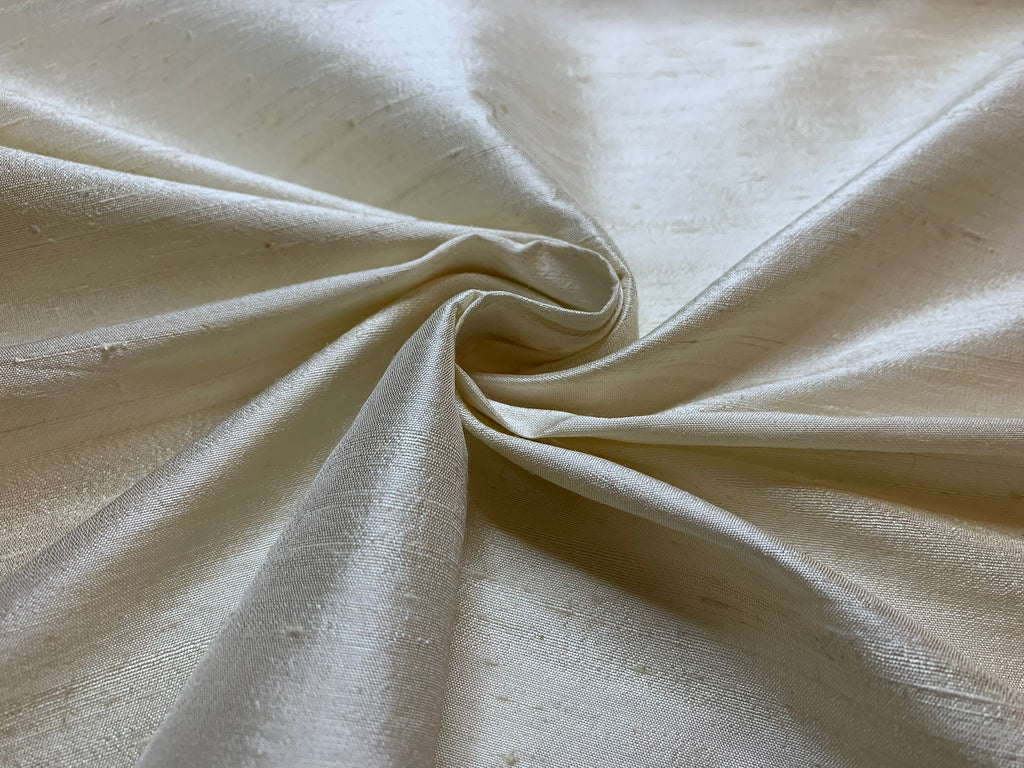 Ivory - 100% Silk Dupioni Fabric