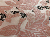 Hand Painted Berry Bunches Antique Pink China Silk HABOTAI Fabric