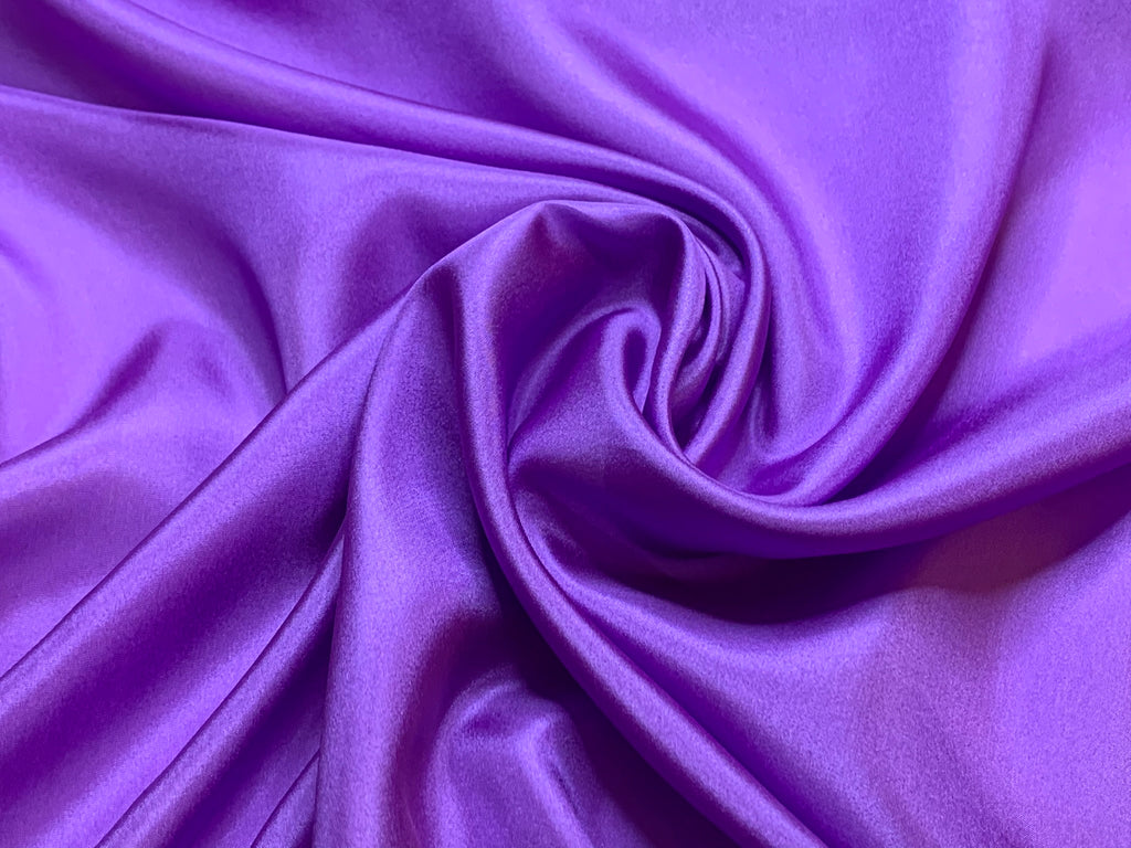 Bright Purple 8mm China Silk HABOTAI Fabric