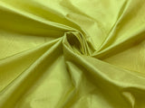 Lemon Yellow 100% Silk Thai Silk Tissue Taffeta Fabric