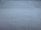 Black Houndstooth - Interfaced Silk Jacquard Fabric