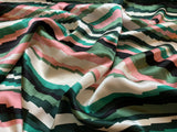 Southwest Aztec Step Stripe - Silk Charmeuse