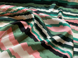 Southwest Aztec Step Stripe - Silk Charmeuse