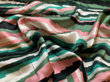 Southwest Aztec Step Stripe - Silk Charmeuse