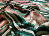 Southwest Aztec Step Stripe - Silk Charmeuse