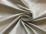 Silver Taupe Gray 100% Silk Thai Silk Tissue Taffeta Fabric