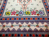 Johnny Was Boho Floral Bandana Print - 100% Silk Habotai Fabric 45"x45" panel