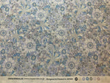 Blue Floral - Yoihana - Cosmo Cotton Broadcloth Fabric