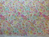 Pink, Lilac & Orange Floral - Yoihana - Cosmo Cotton Broadcloth Fabric