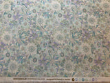 Mint & Lavender Floral - Yoihana - Cosmo Cotton Broadcloth Fabric