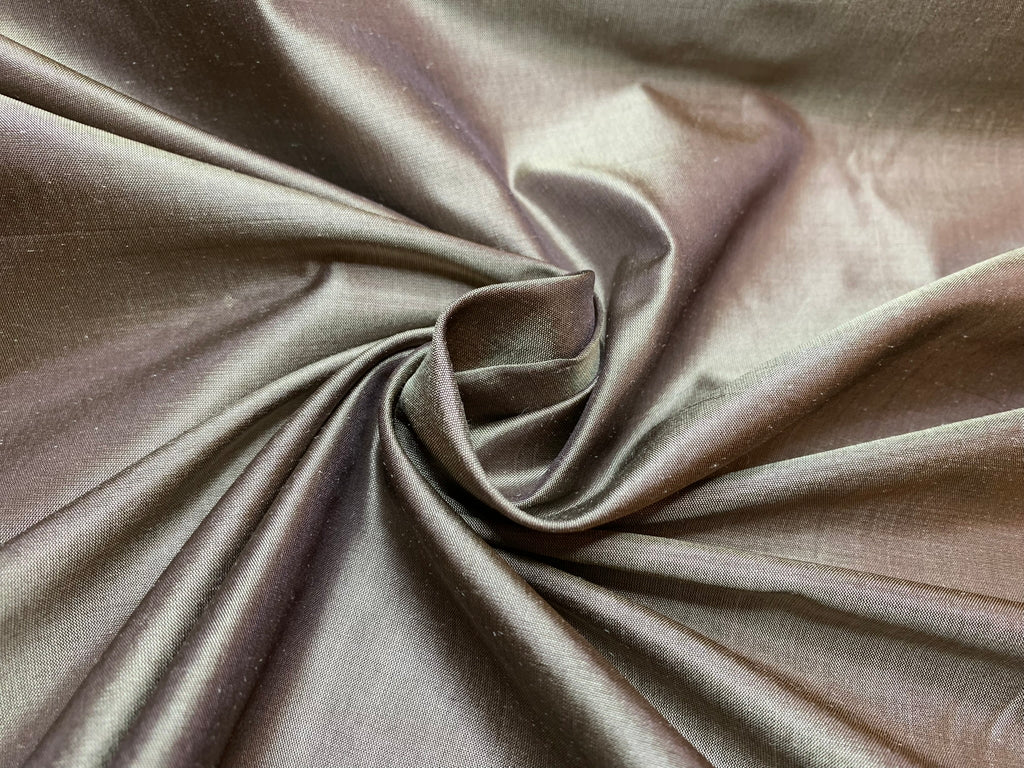 Taupe Brown 100% Silk Thai Silk Tissue Taffeta Fabric