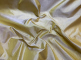 Iridescent Gold 100% Silk Thai Silk Tissue Taffeta Fabric