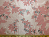 Hand Painted Berry Bunches Antique Pink China Silk HABOTAI Fabric